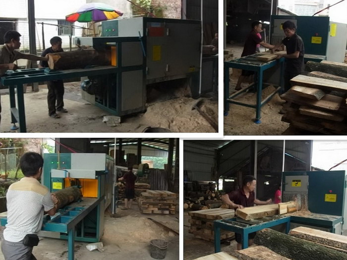 原木多片鋸350機&nbsp;湖南邵陽市現(xiàn)場加工