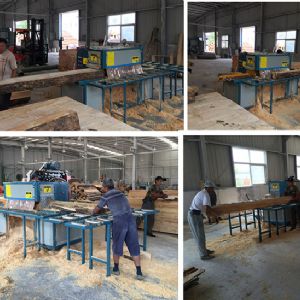 安徽客戶方木多片鋸現場加工