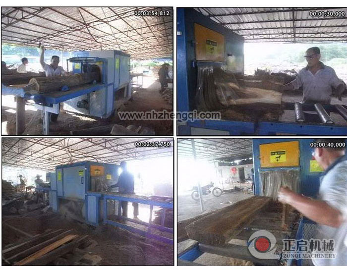 海南島-瓊中縣-鋸硬雜木35機現場加工