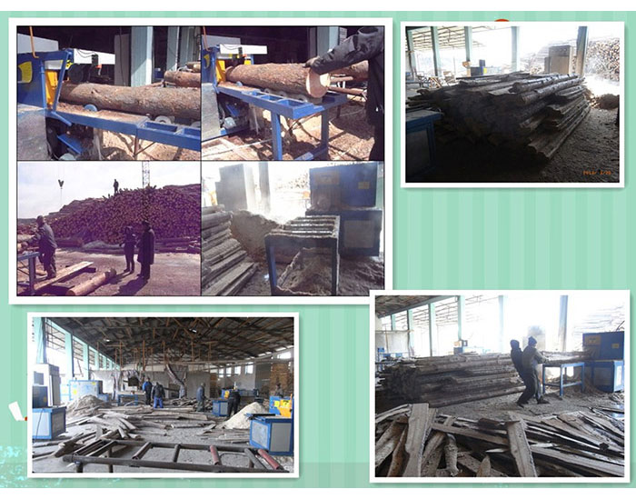 吉林梅河口-圓木300多片鋸-方木150高多片鋸加工現(xiàn)場(chǎng)0